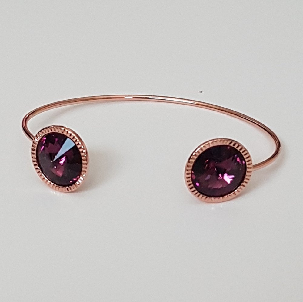 Ted Baker Rose Gold Revenna Rivoli Crystal Cuff